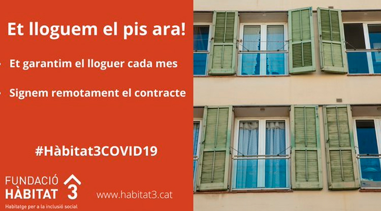 La Fundació Hàbitat3 busca pisos buits a Barcelona per a col·lectius en situació de vulnerabilitat