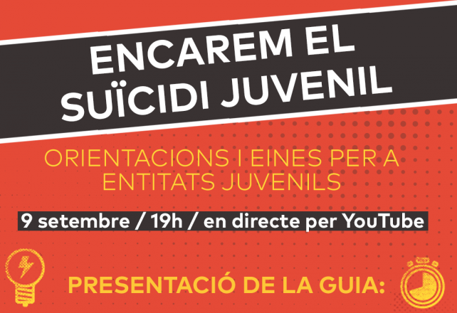 El CNJC presenta una guia per a treballar el suïcidi amb entitats juvenils