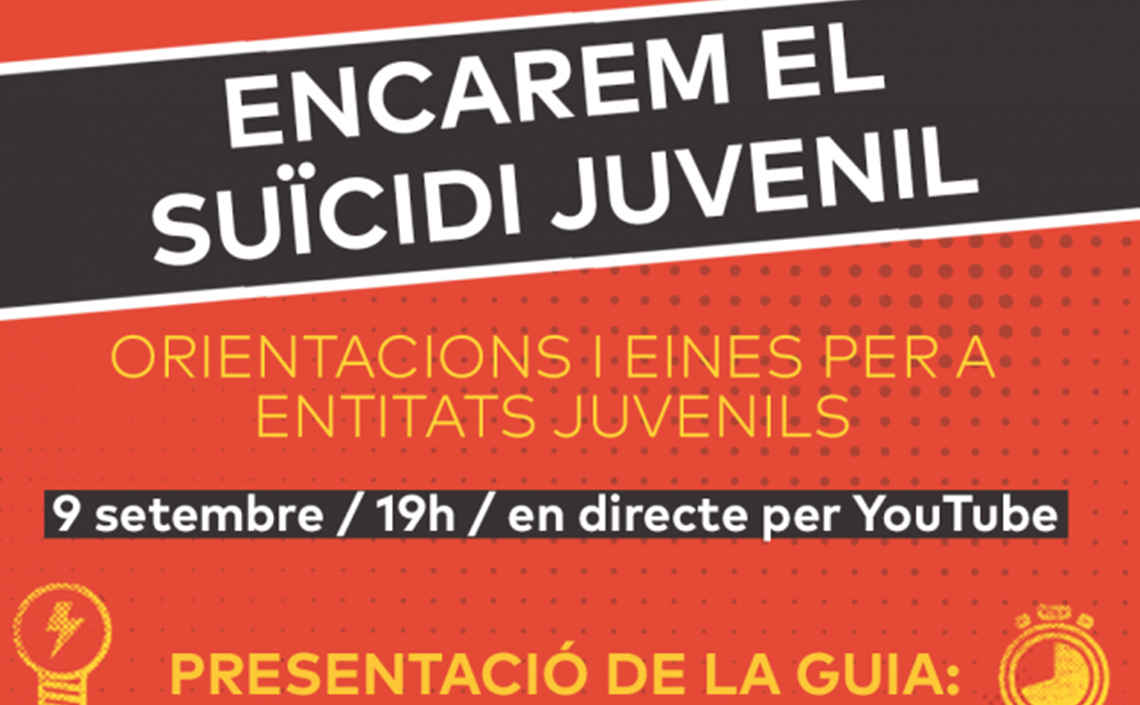 El CNJC presenta una guia per a treballar el suïcidi amb entitats juvenils