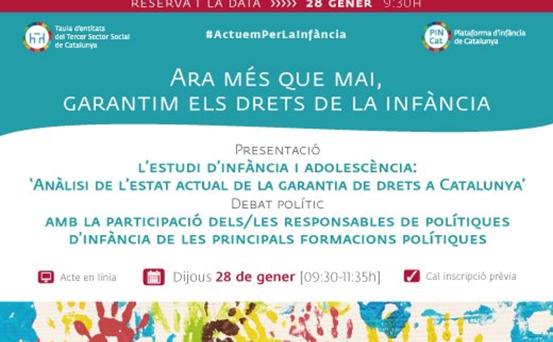 Presenten un estudi sobre l'estat actual dels drets de la infància i l'adolescència a Catalunya