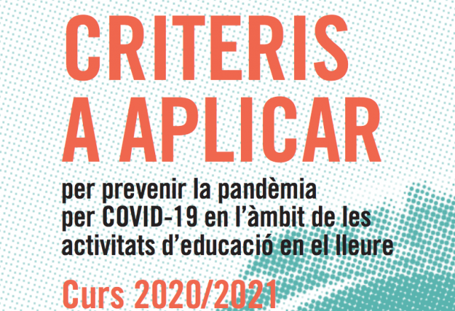 Aprovat el protocol per prevenir la covid-19 durant el curs en l’àmbit de l'educació en el lleure