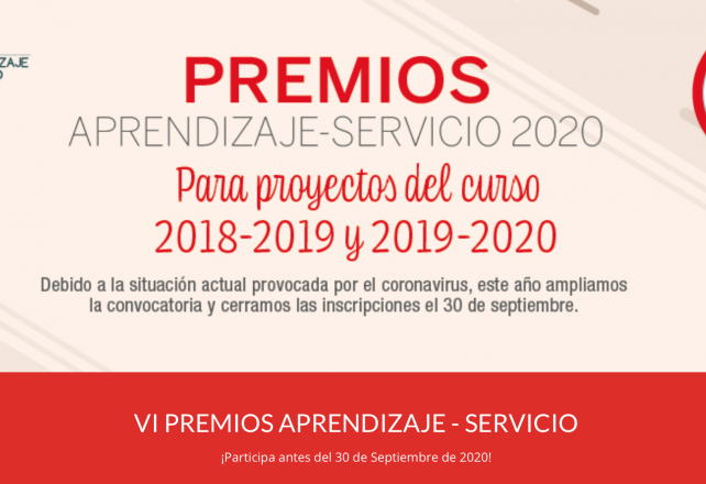 Oberta la convocatòria dels Premis Aprenentatge-Servei 2020