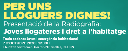 El CNJC i l'Observatori DESC presenten una radiografia sobre  joves llogateres i dret a l'habitatge 