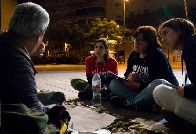 1195 persones localitzades dormint al carrer de Barcelona