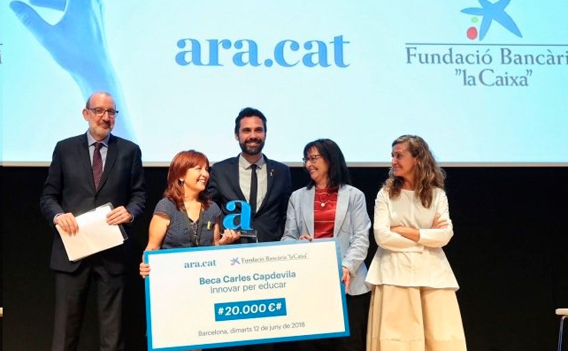 L’escola La Maquinista de Barcelona guanya la primera beca Carles Capdevila